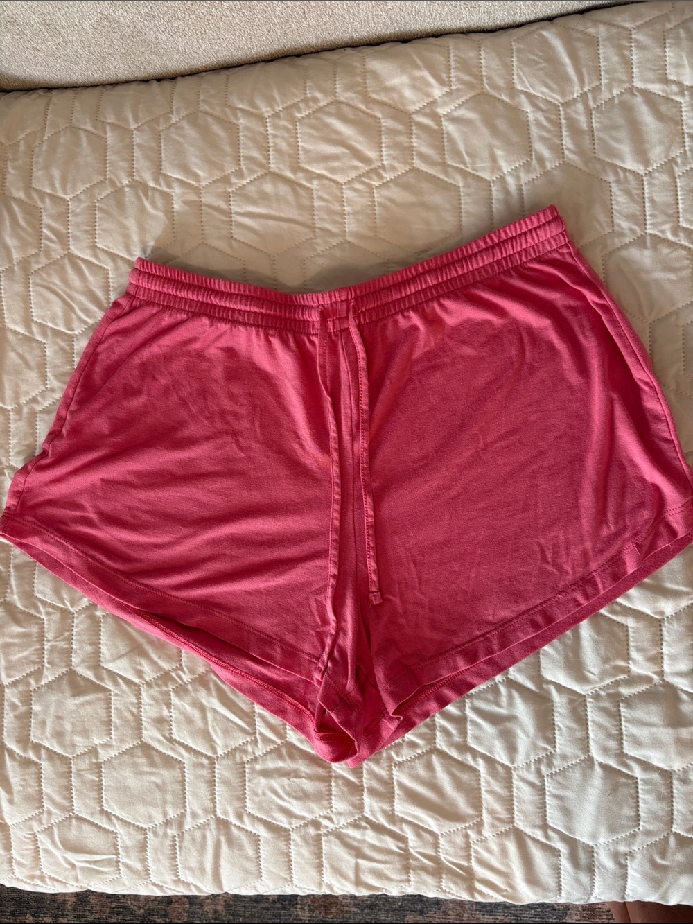 Auden Pink Lounge Shorts with Drawstring Waistband